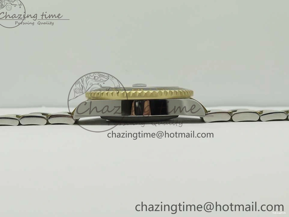 Edition GMT-Master II (Correct 1:1 Best 904L Hand Noob A3187 116713 Stack) LN YG Wrapped Steel Black Ceramic Thick 0209